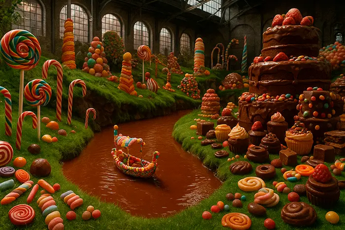 Willy Wonka. Fábrica de chocolate
