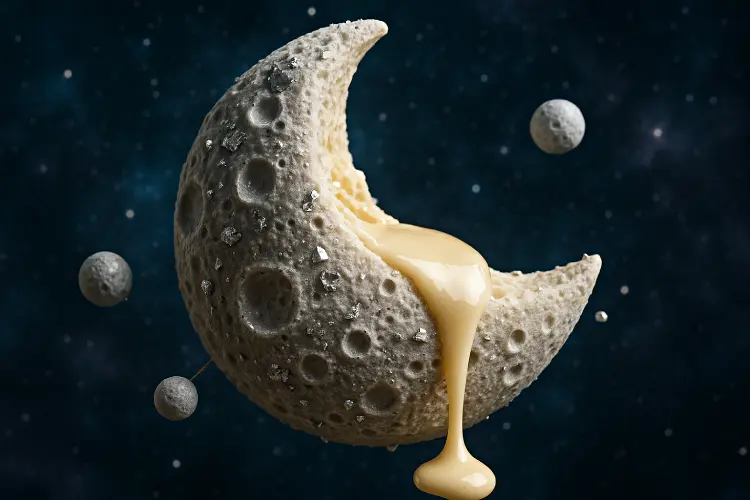 Luna de caramelo que se puede probar en un sueño lúcido